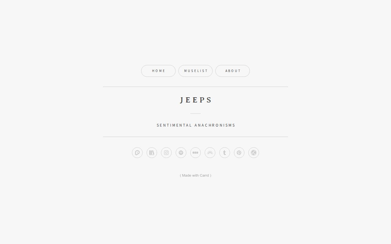 Carrd profile picture for @jeeps